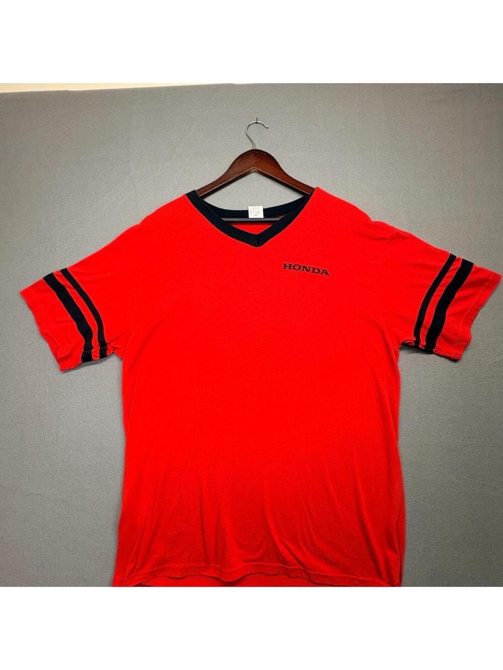 Vintage Honda T-Shirt Men's XL Team Honda Red and Black